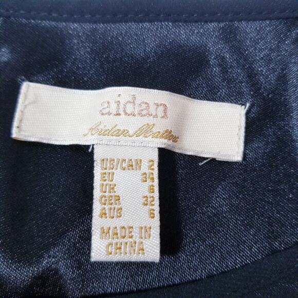 AIDAN by Aidan Mattox Sequins Black Mini Dress - Picture 6 of 12